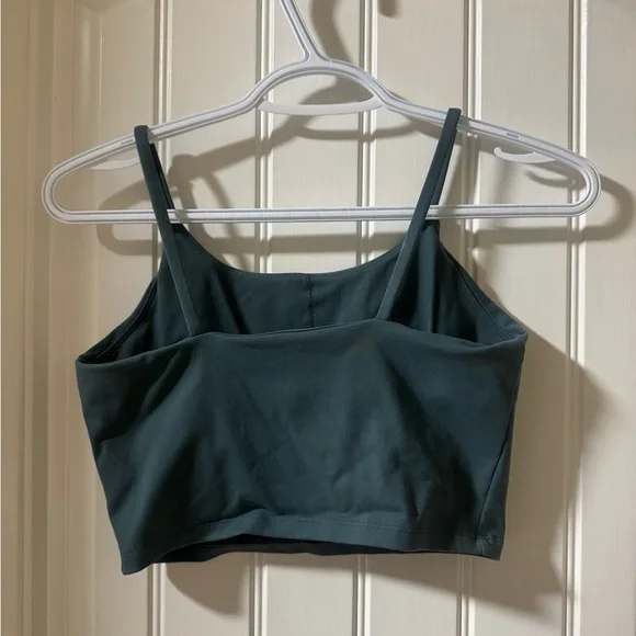 HALARA Green Women's Athletic Crop Top - Picture 2 of 2